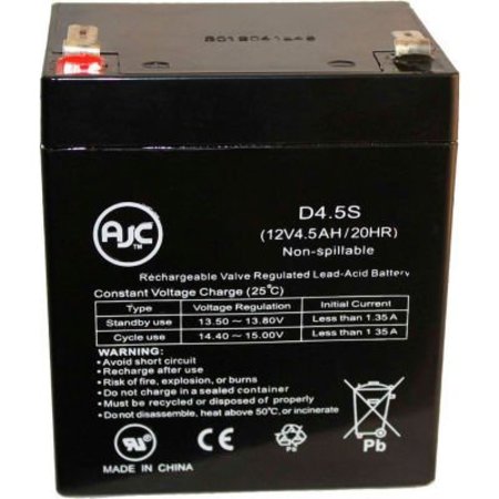 BATTERY CLERK UPS Battery, UPS, 12V DC, 5 Ah, Cabling, F1 Terminal ENDURING-CB4-12